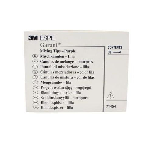 3M ESPE 71454 Garant Polyether Purple Dental Mixing Tips 50/pk 3M ESPE 71454 Garant Polyether Purple Dental Mixing Tips 50/pk
